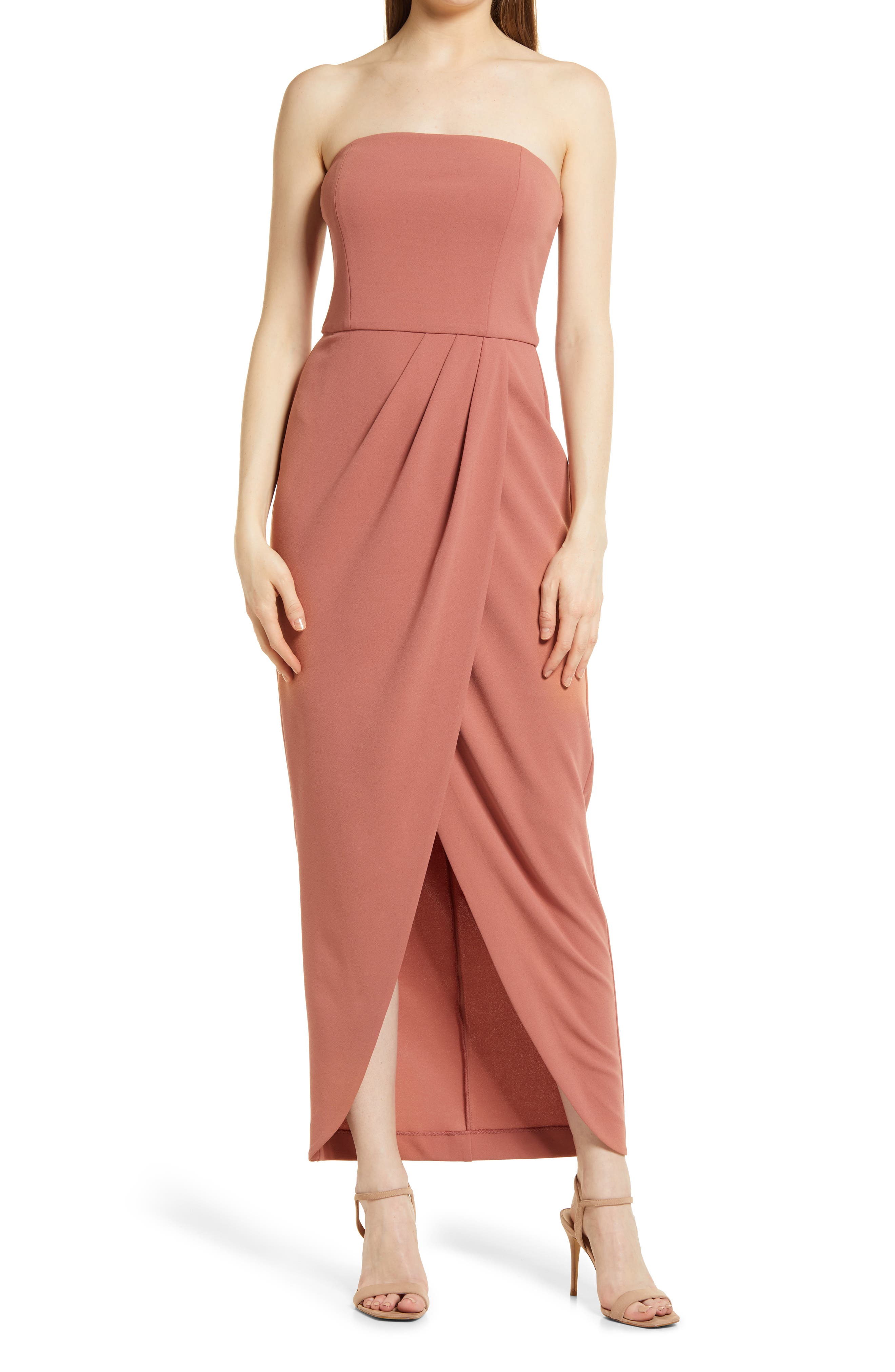 WAYF The Angelique Strapless Tulip Gown ...